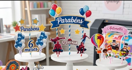 Topper de bolo