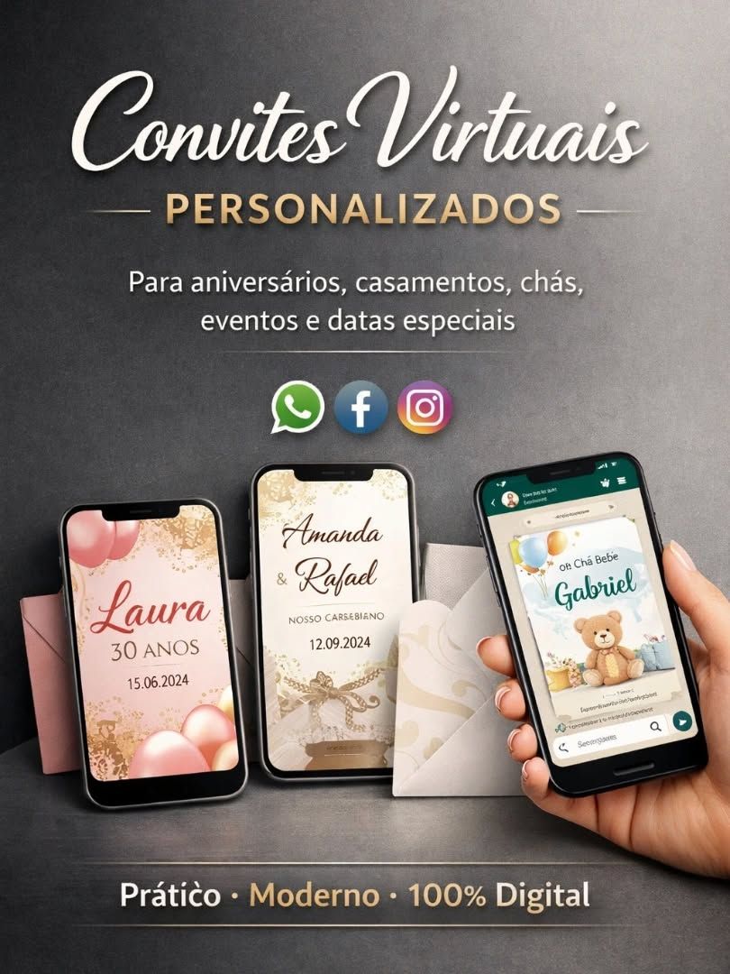 Convites digitais / Virtual