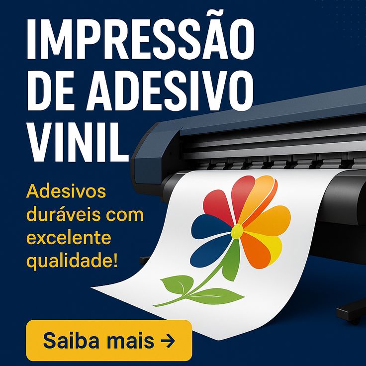 Impressão em vinil adesivo